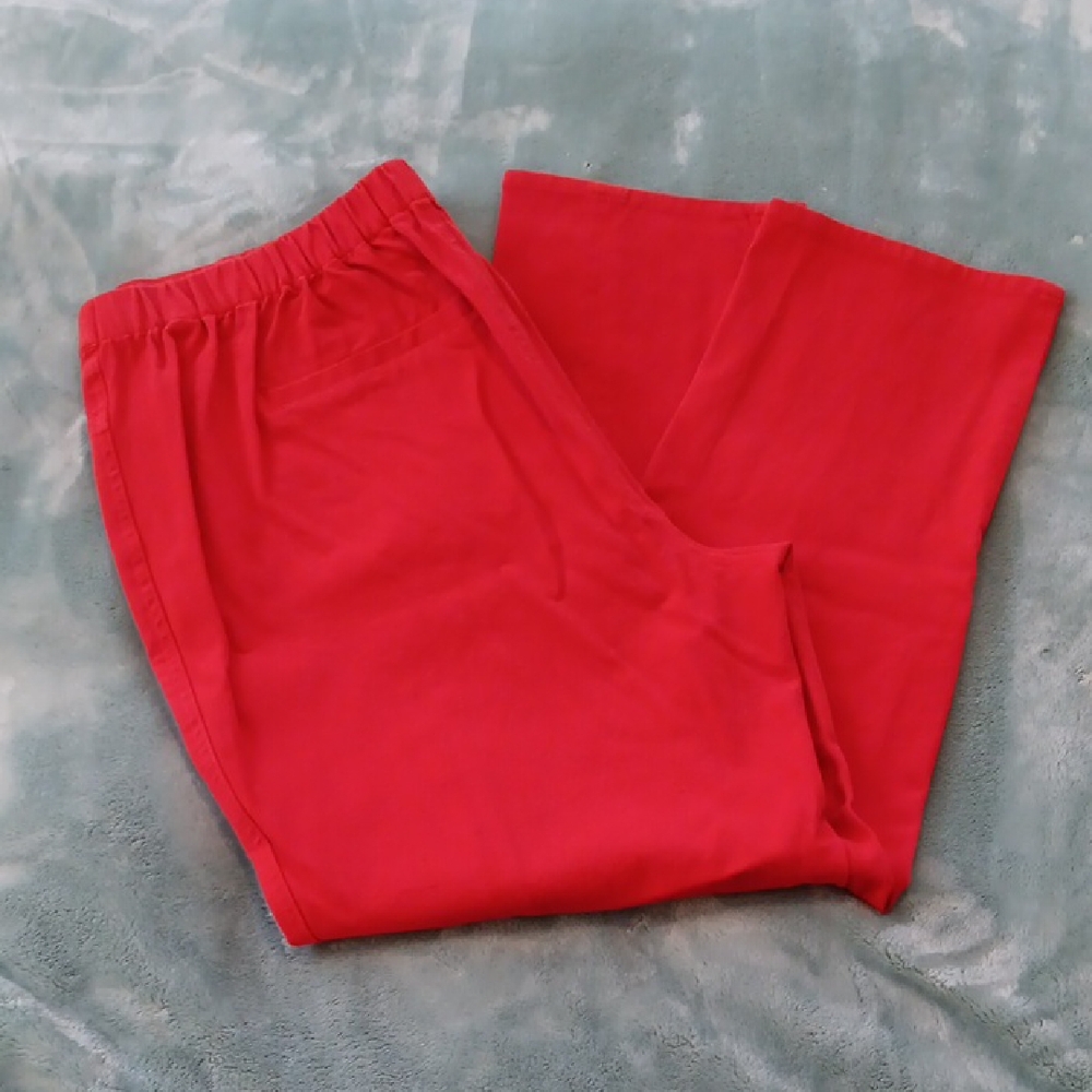 Isaac Mizrahi Red Ankle Pants - Picture 6 of 10